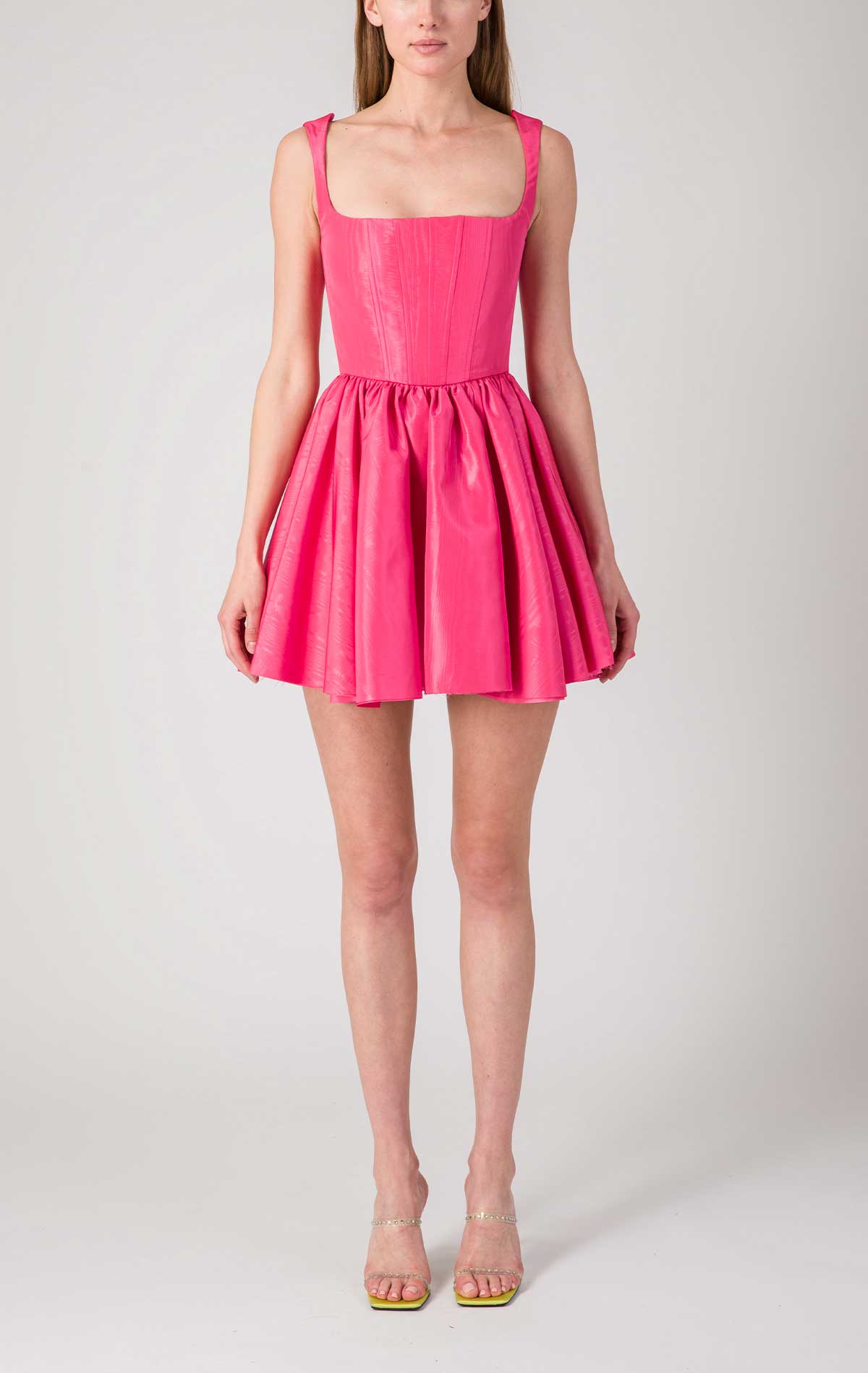 Annie Dress Bubble Pink Moire - Silvia Astore
