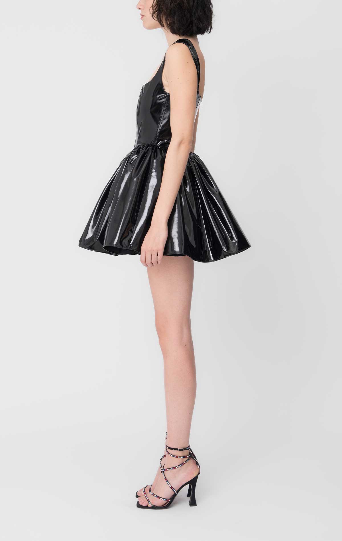 Annie Dress Black Latex - Silvia Astore