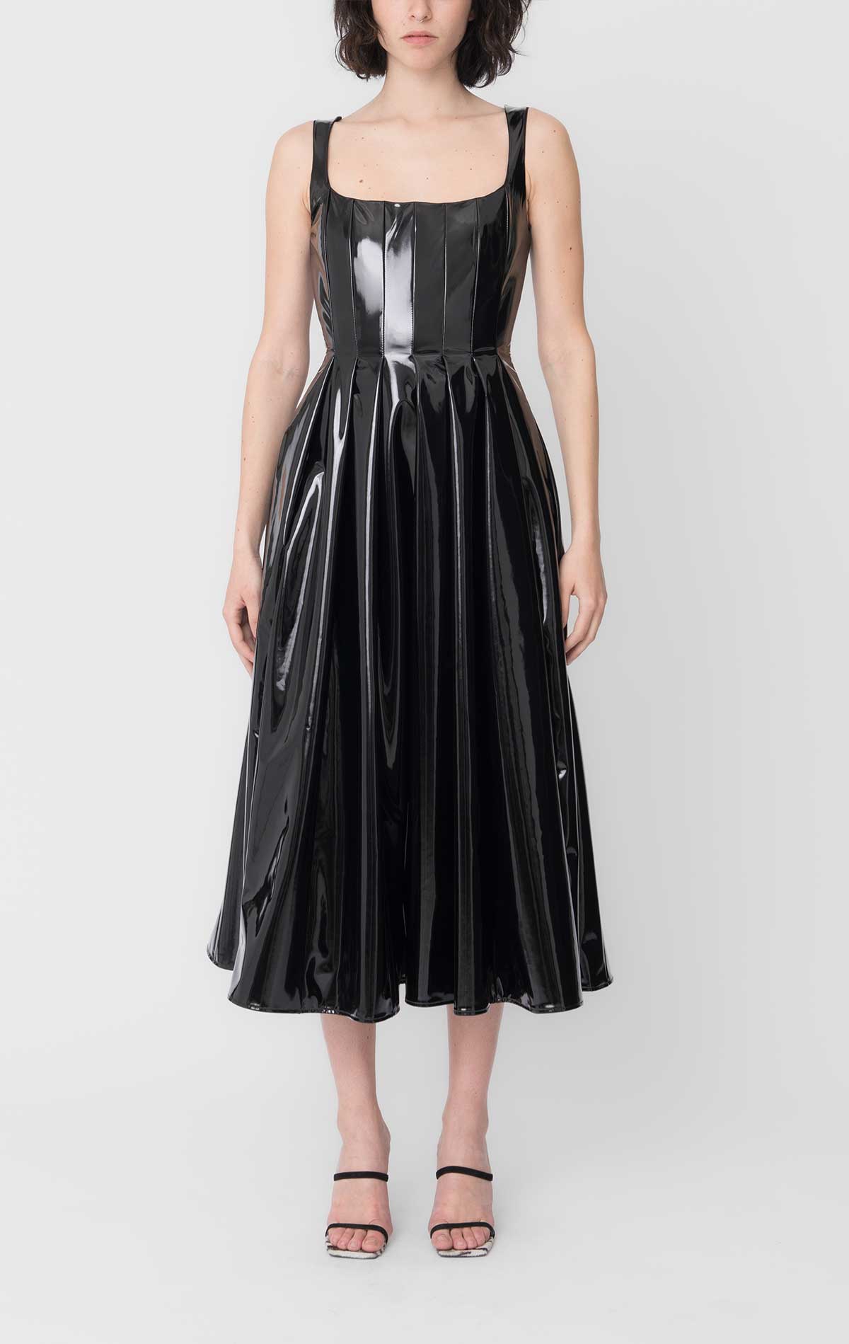 Elizabeth Dress Black Latex - Silvia Astore