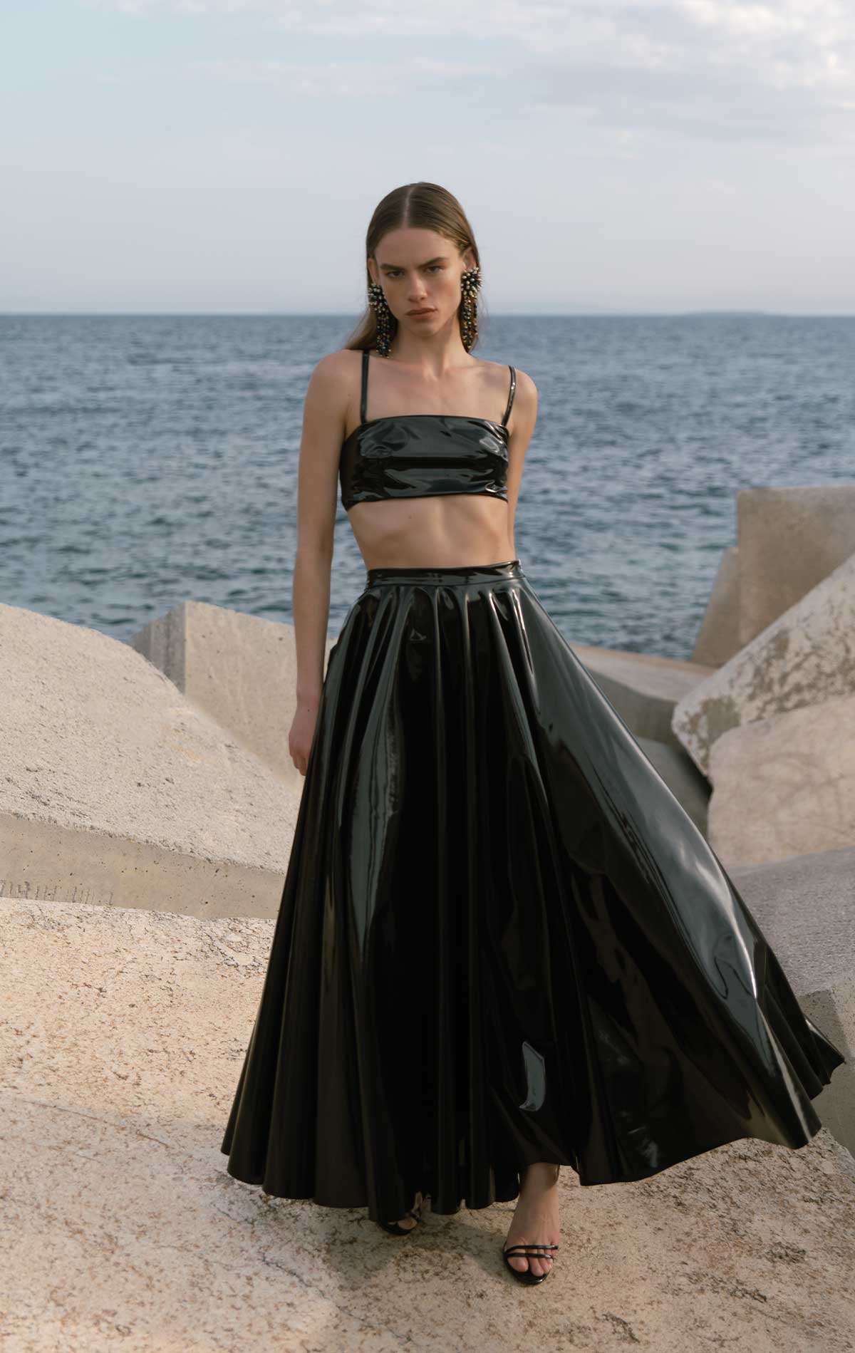 Gio Bralette Black Latex - Silvia Astore