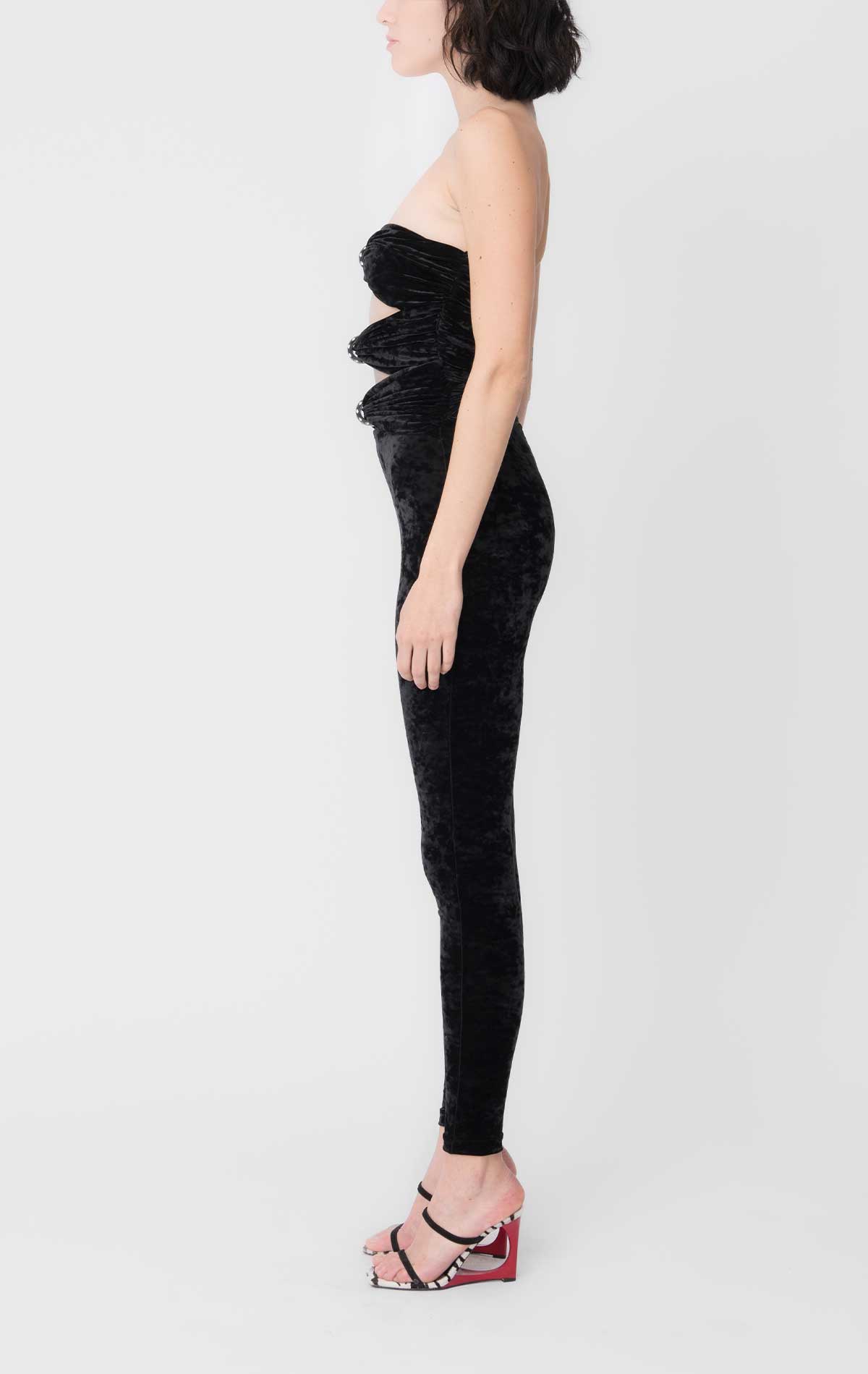 Goa Jumpsuit Black Velvet - Silvia Astore