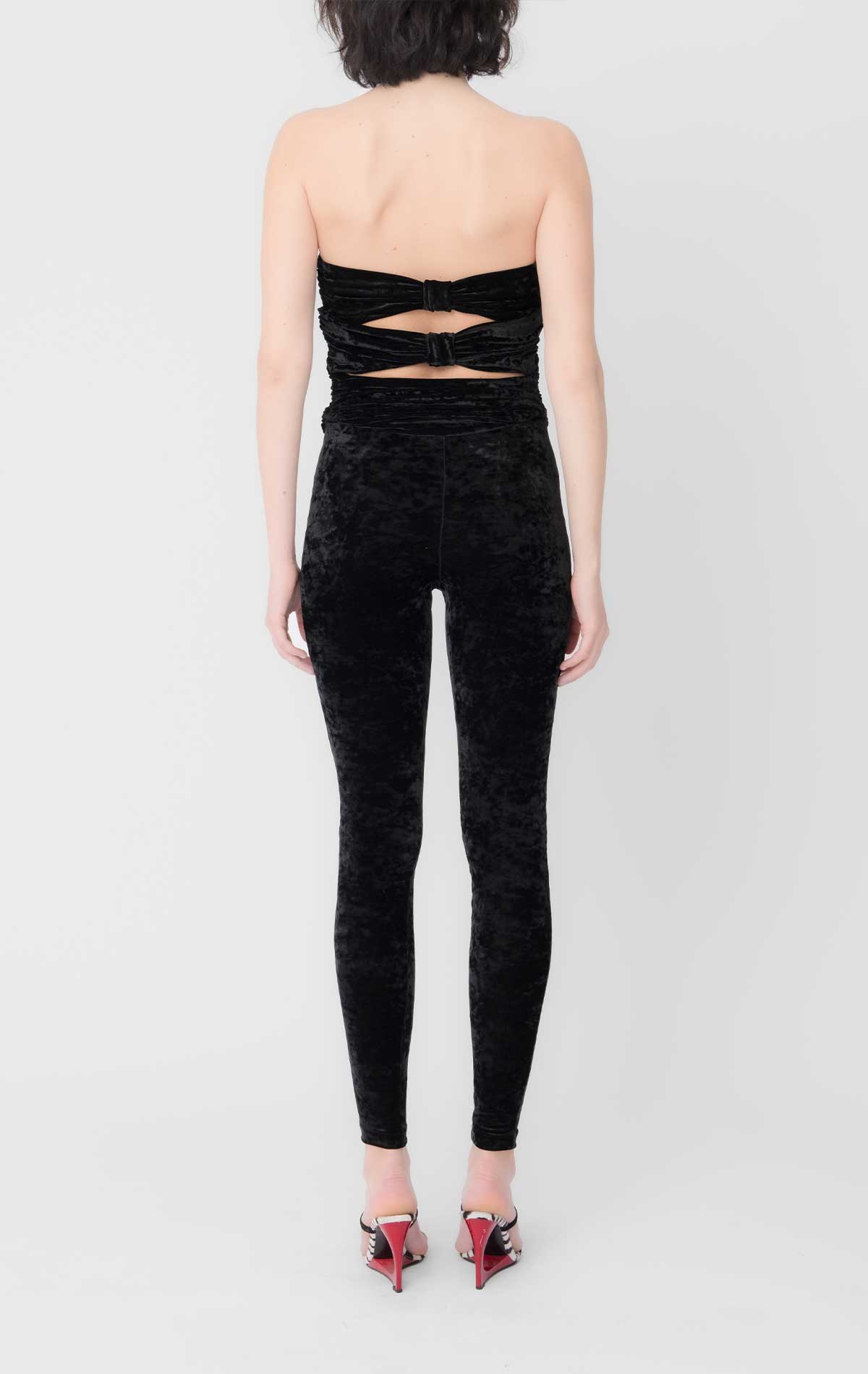 Goa Jumpsuit Black Velvet - Silvia Astore