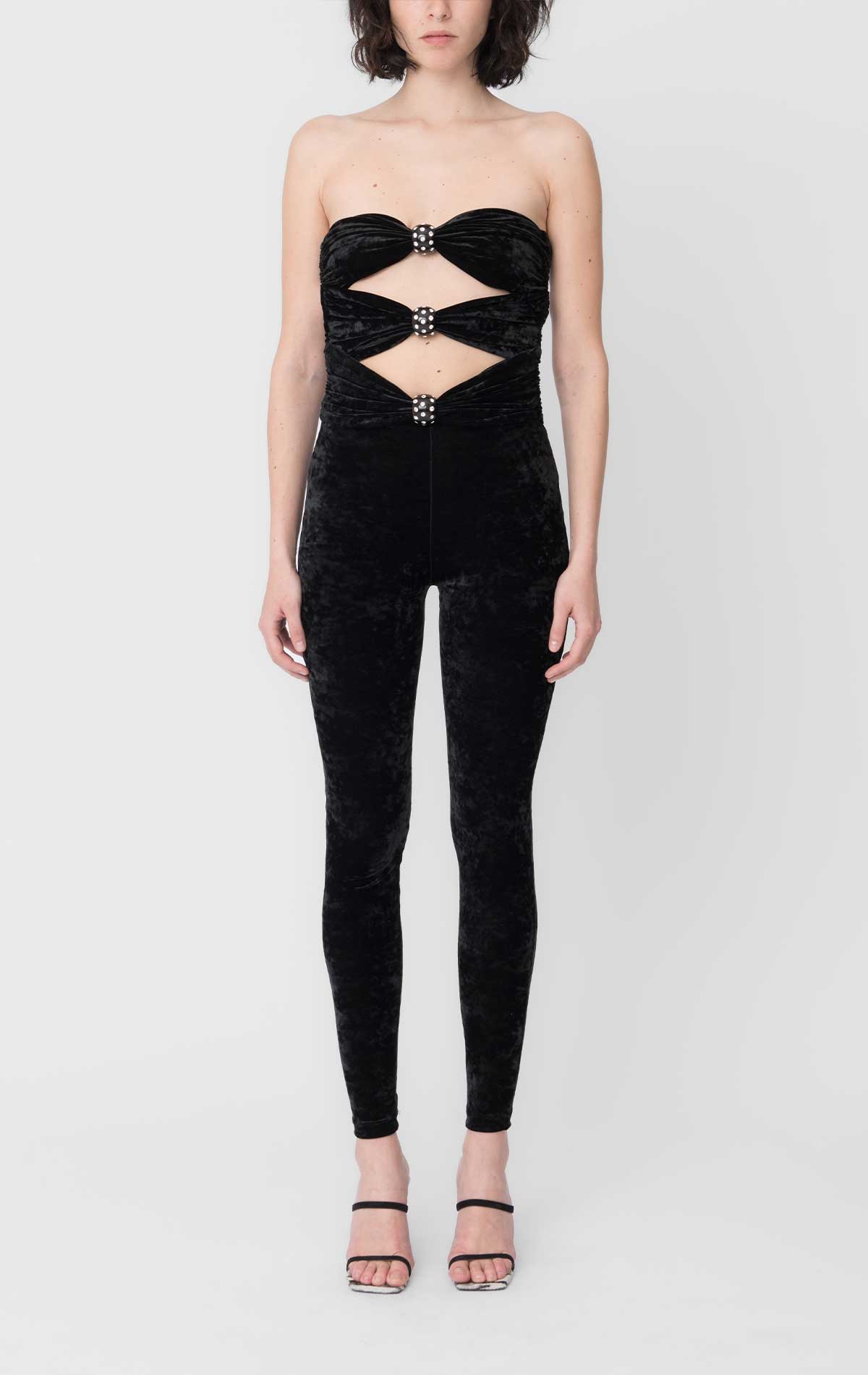 Goa Jumpsuit Black Velvet - Silvia Astore