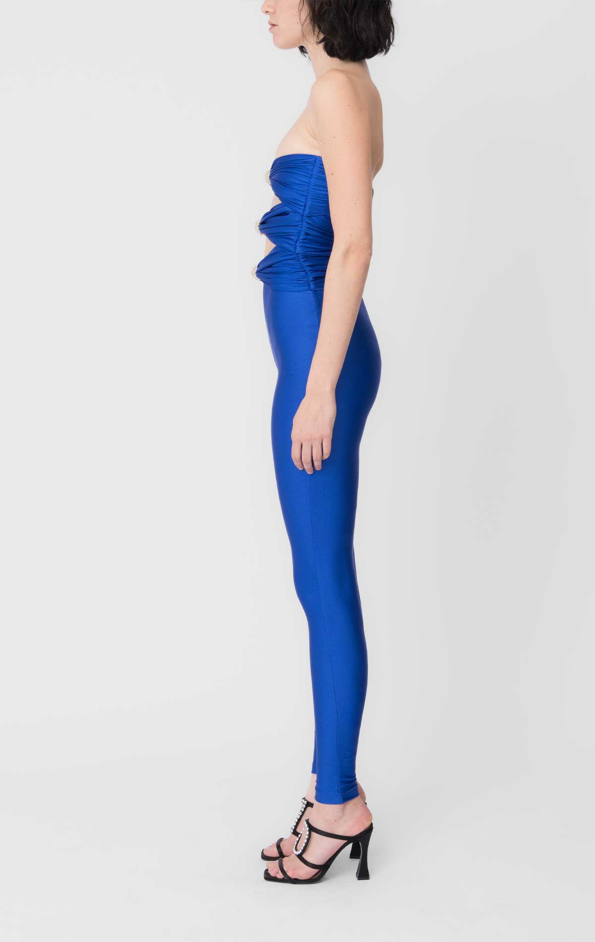 Goa Jumpsuit Electric blue Lycra - Silvia Astore