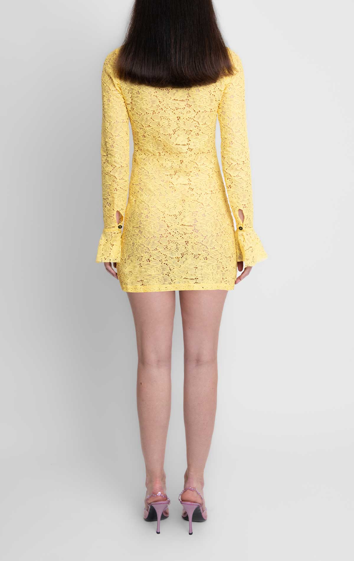 Irene Dress Yellow Lace - Silvia Astore