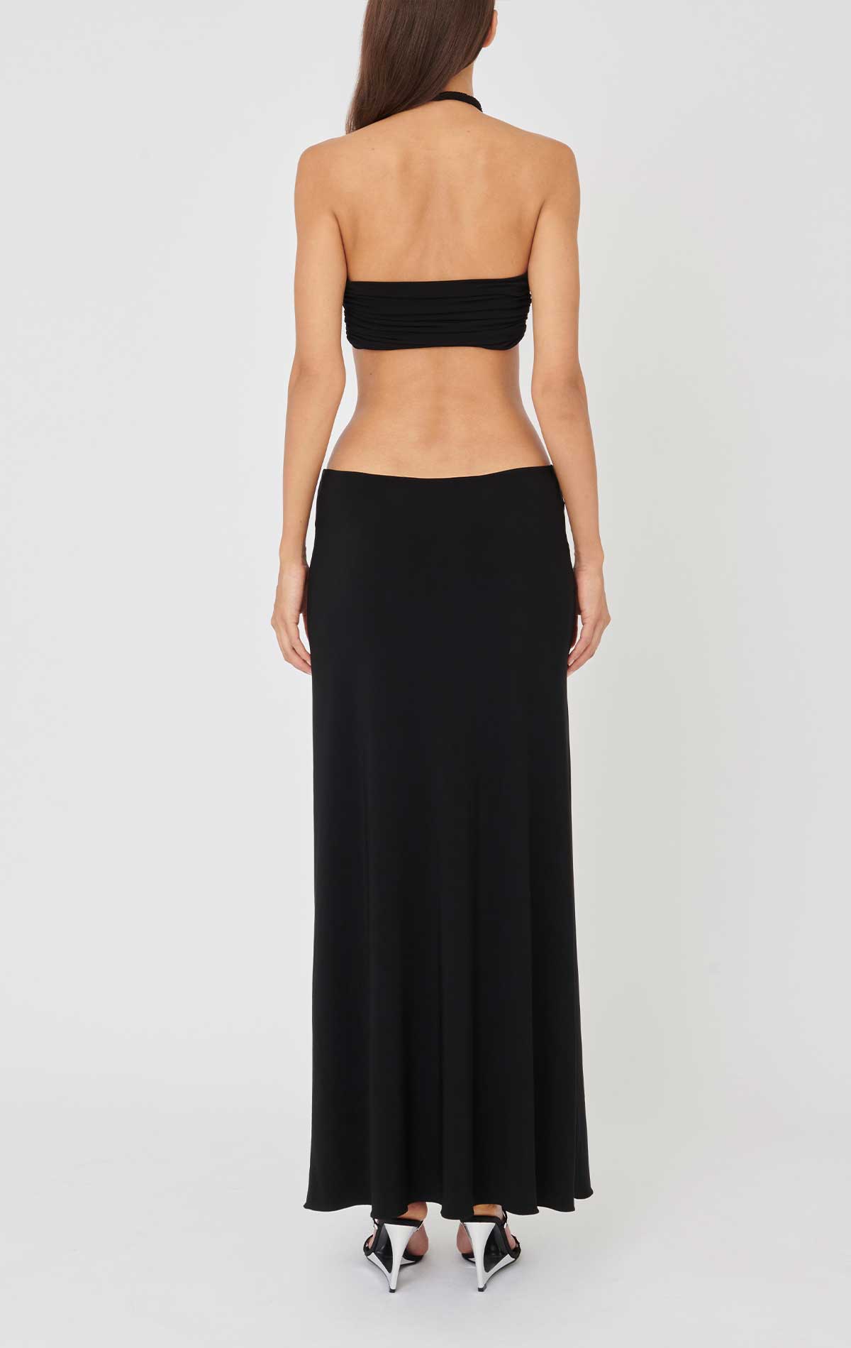 Iris Dress Black Lycra - Silvia Astore