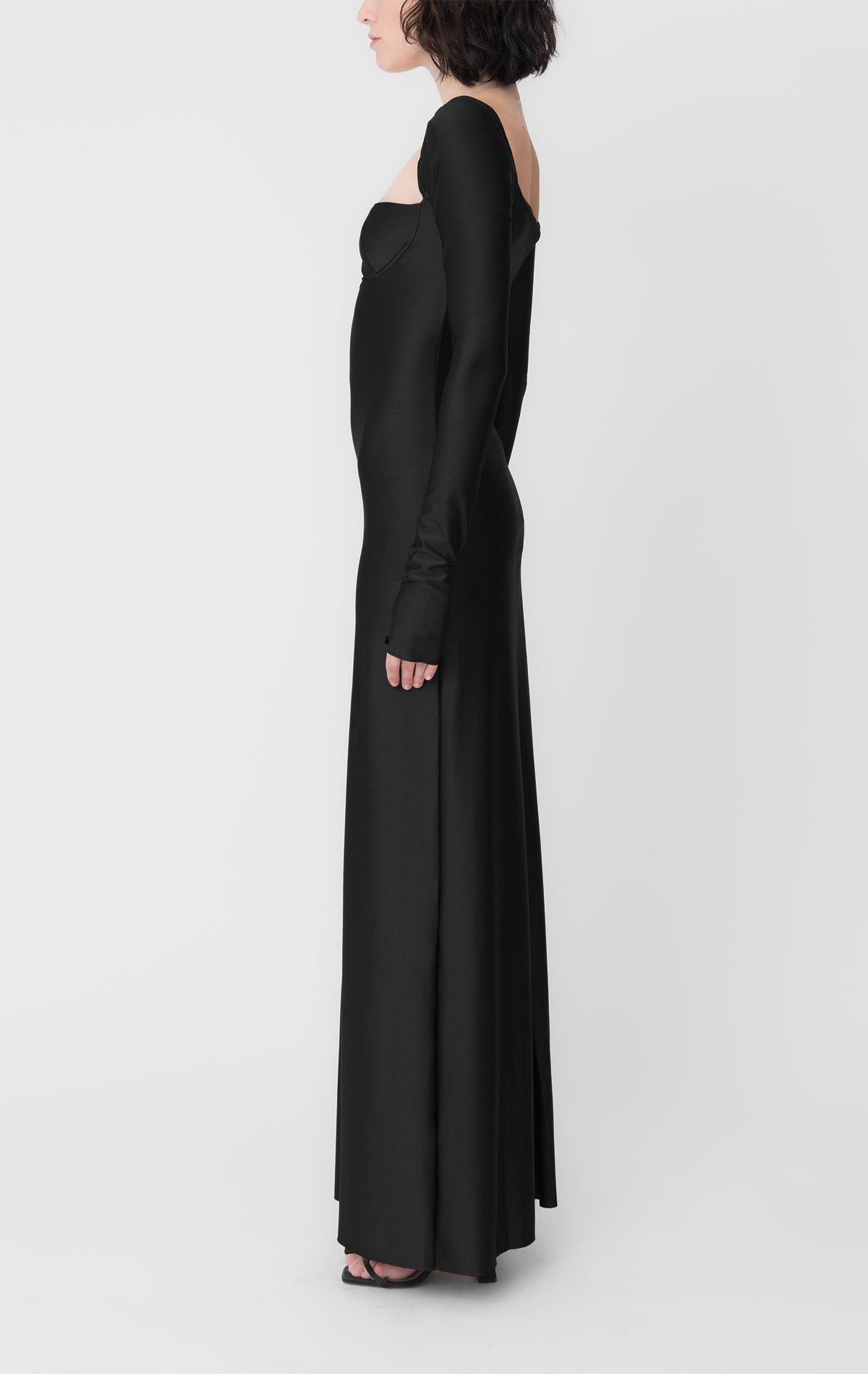 Judith Dress Black Lycra - Silvia Astore