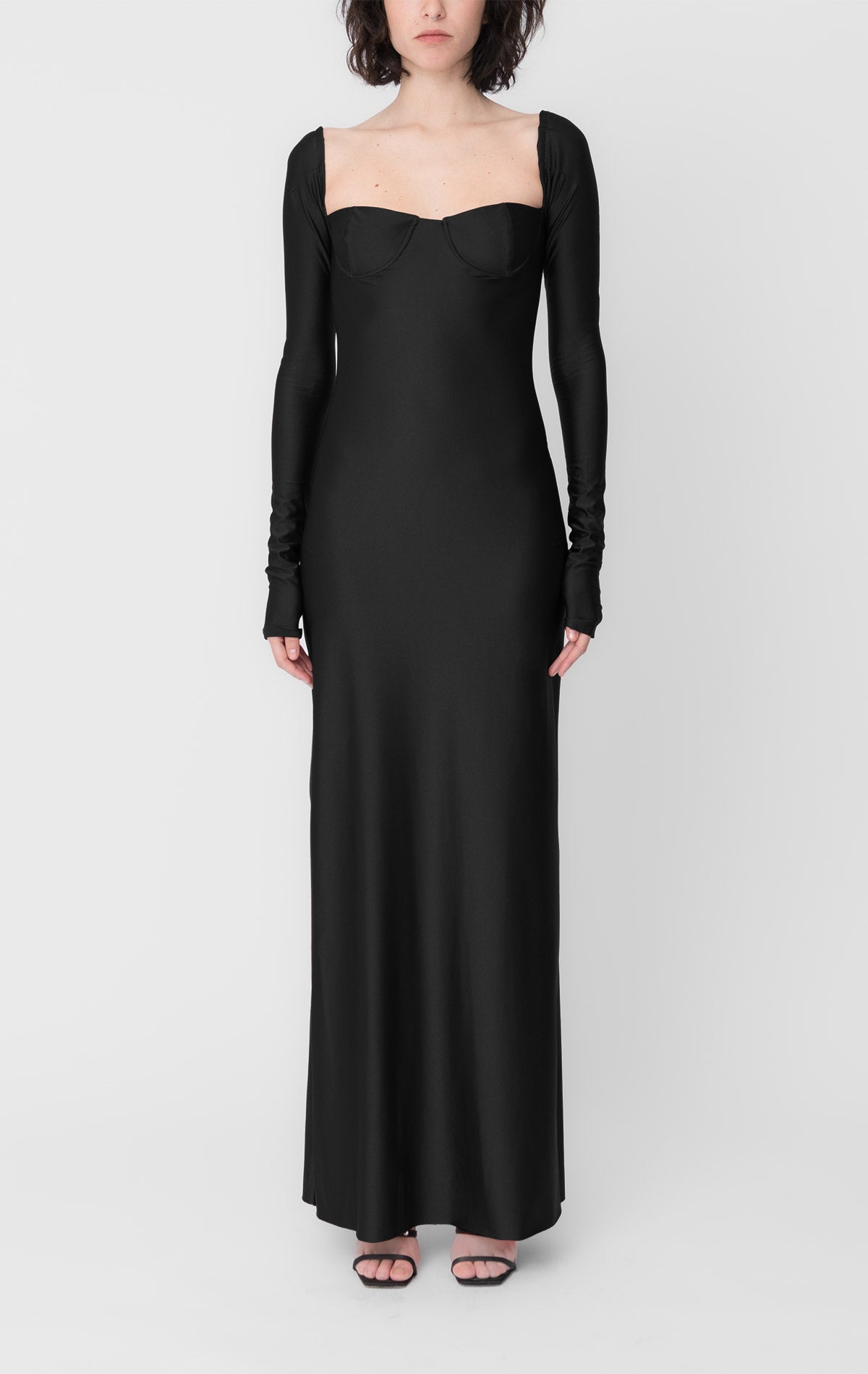 Judith Dress Black Lycra - Silvia Astore