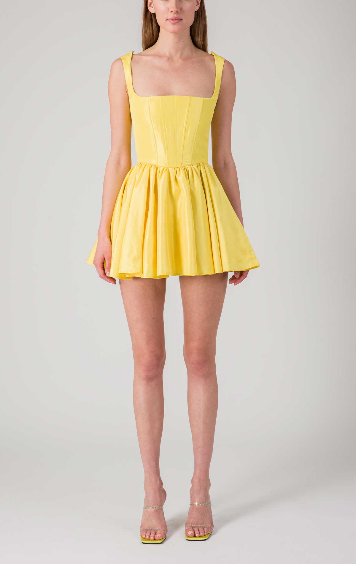 Kandy Dress Banana Moire - Silvia Astore