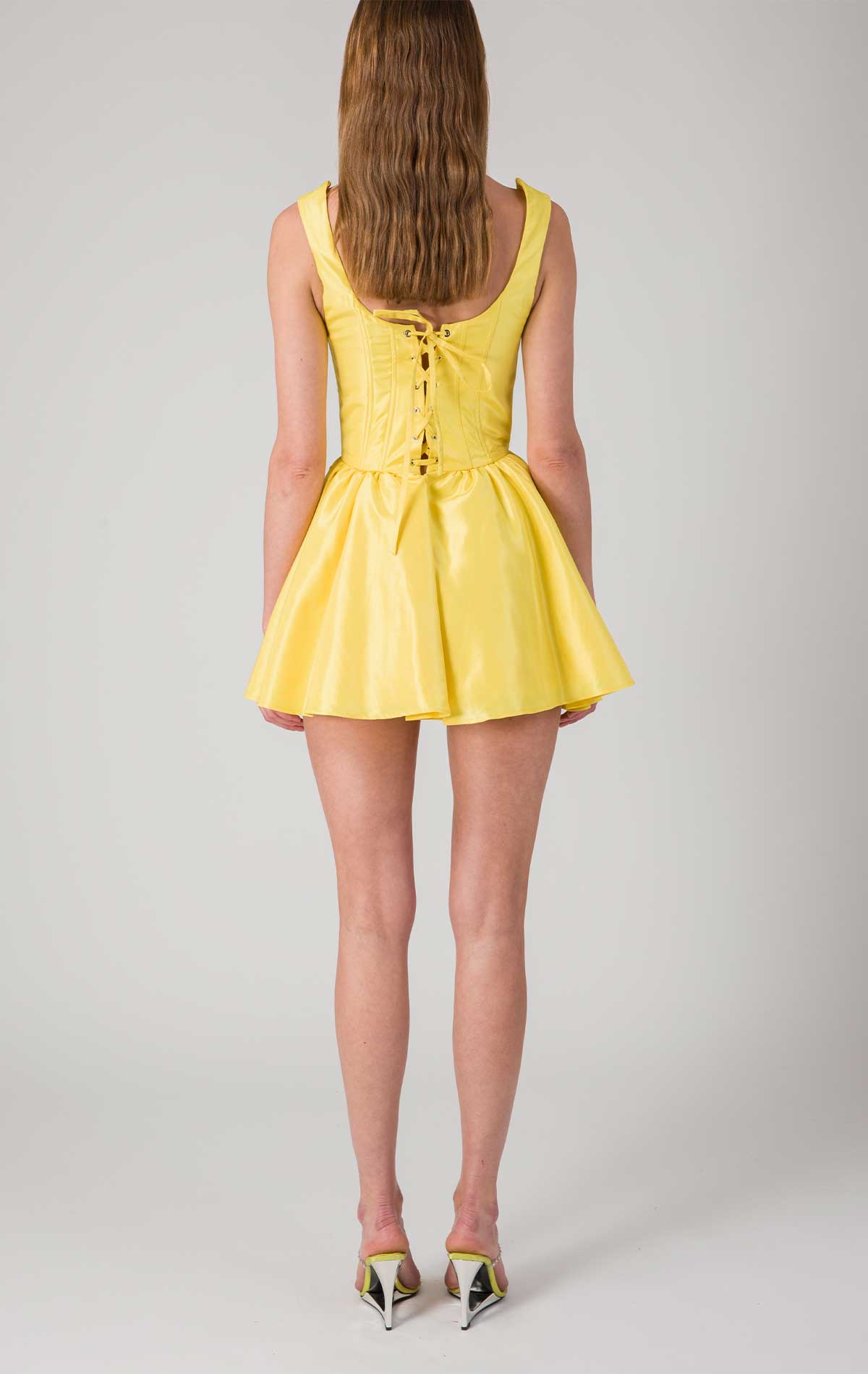 Kandy Dress Banana Moire - Silvia Astore