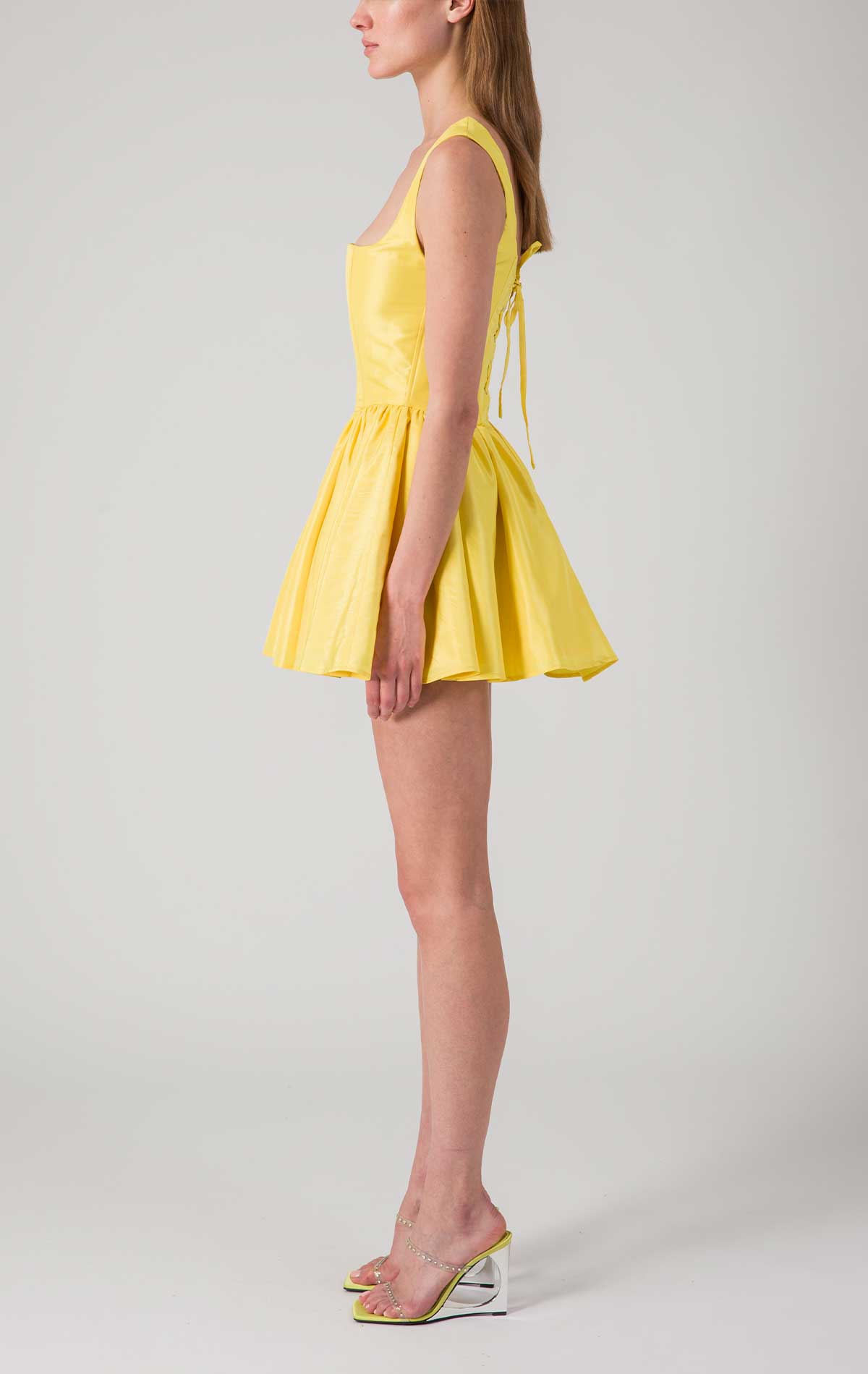 Kandy Dress Banana Moire - Silvia Astore