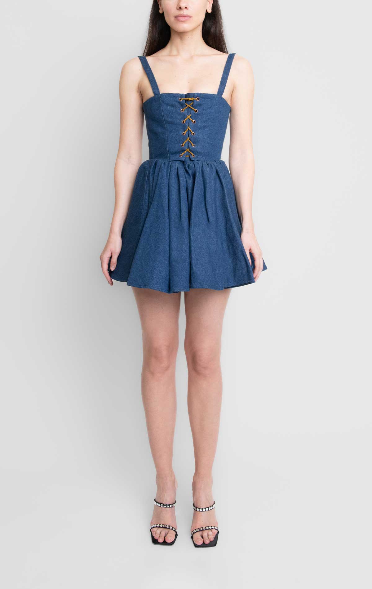 Lili Dress Denim Cotton - Silvia Astore