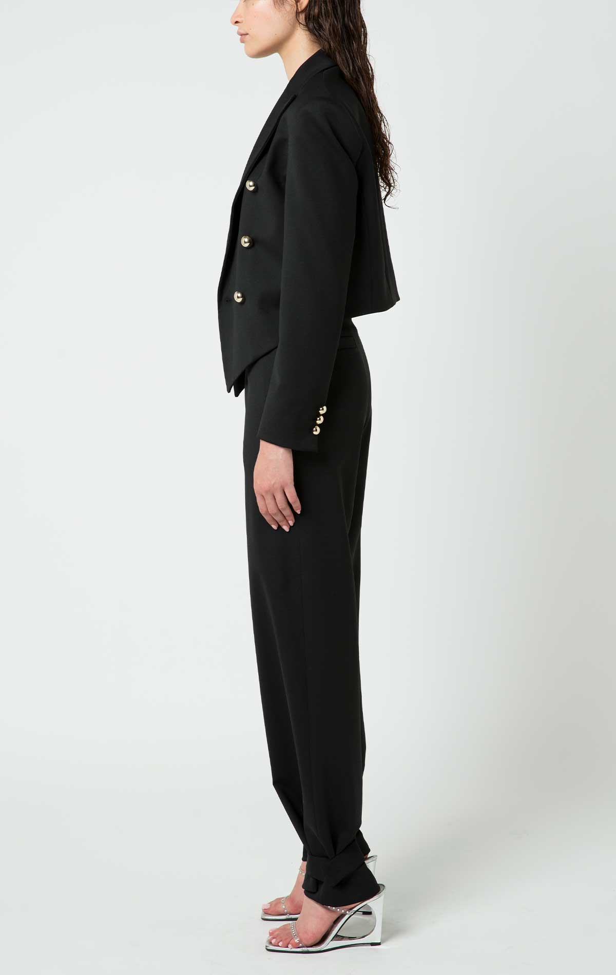 Leon Suit Black Wool - Silvia Astore