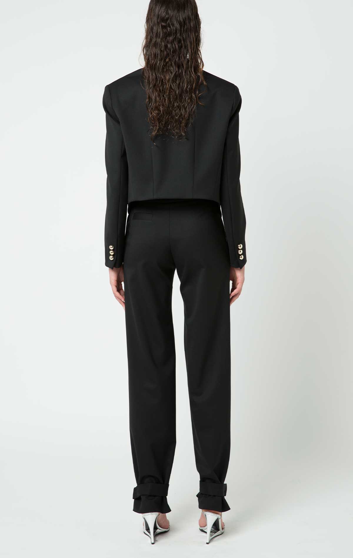Leon Suit Black Wool - Silvia Astore