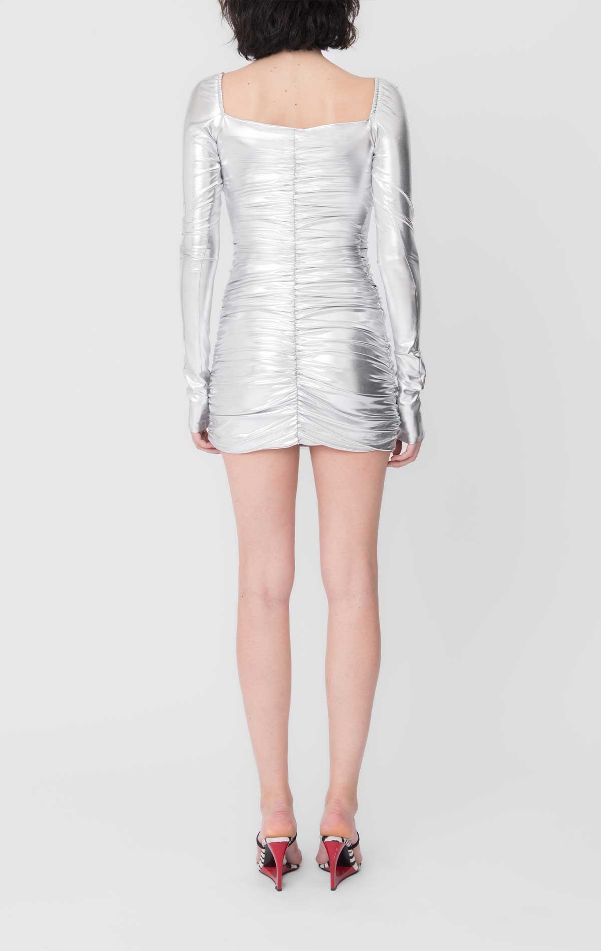 Lucy Dress Metallic Lycra - Silvia Astore