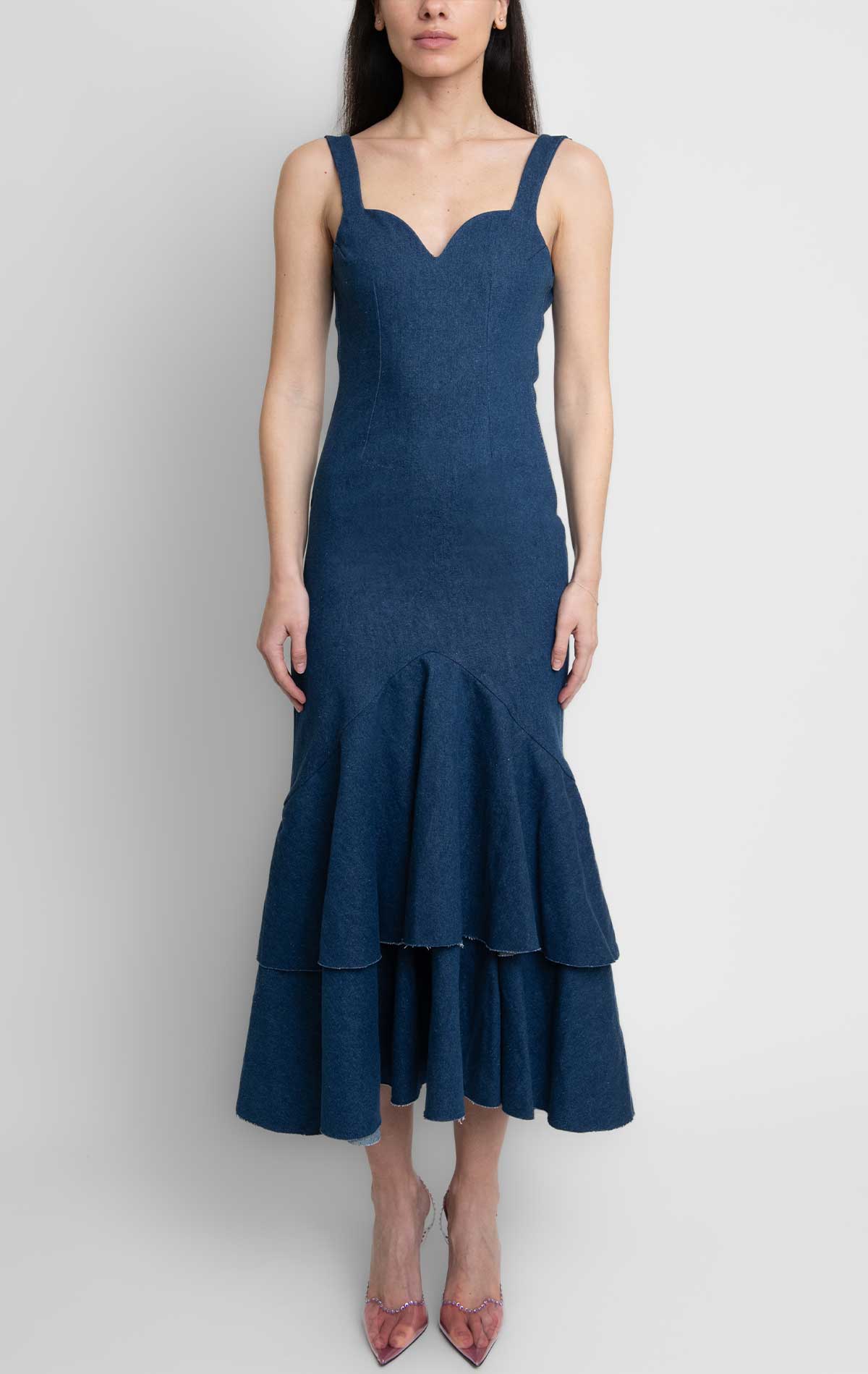 Rosie Dress Denim - Silvia Astore