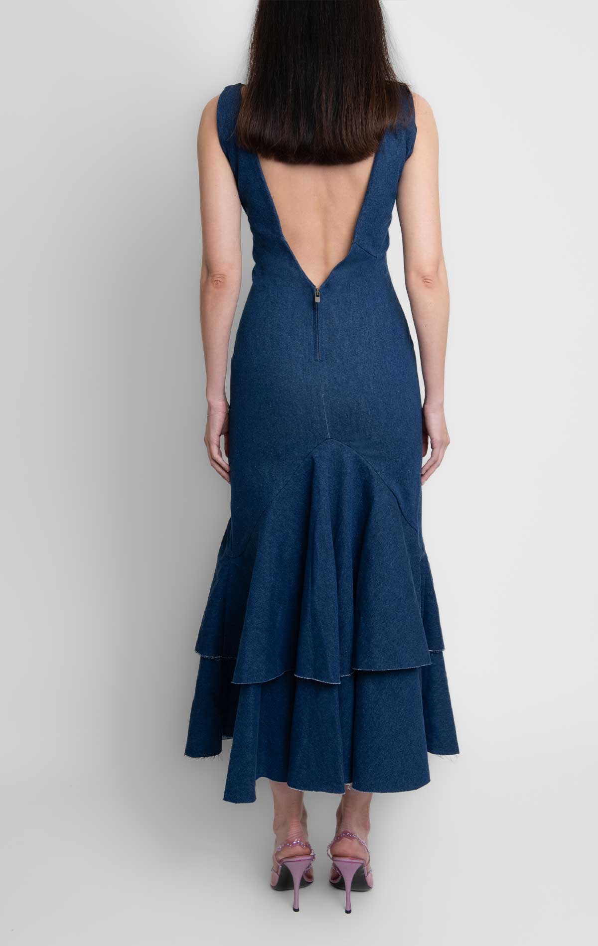 Rosie Dress Denim - Silvia Astore