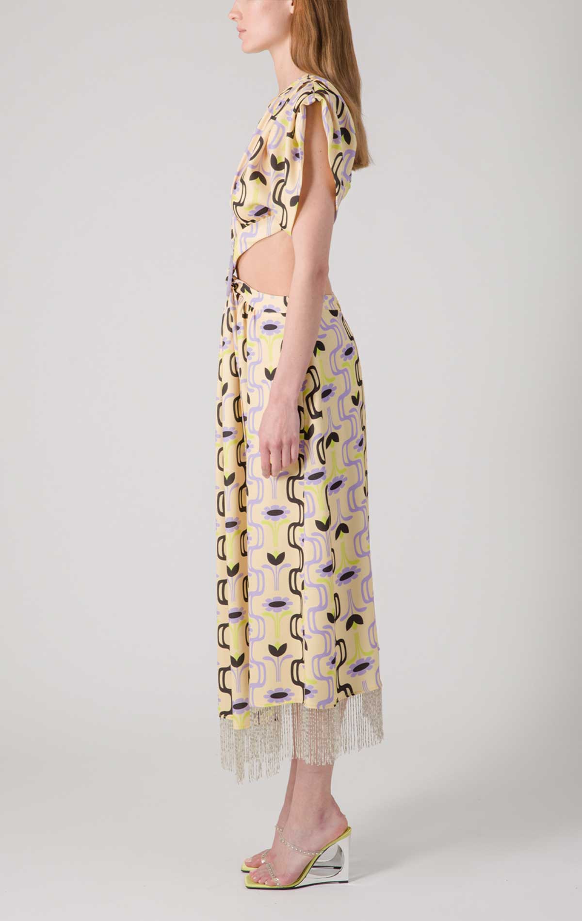 Raquel Dress Butter Crepe Cady - Silvia Astore