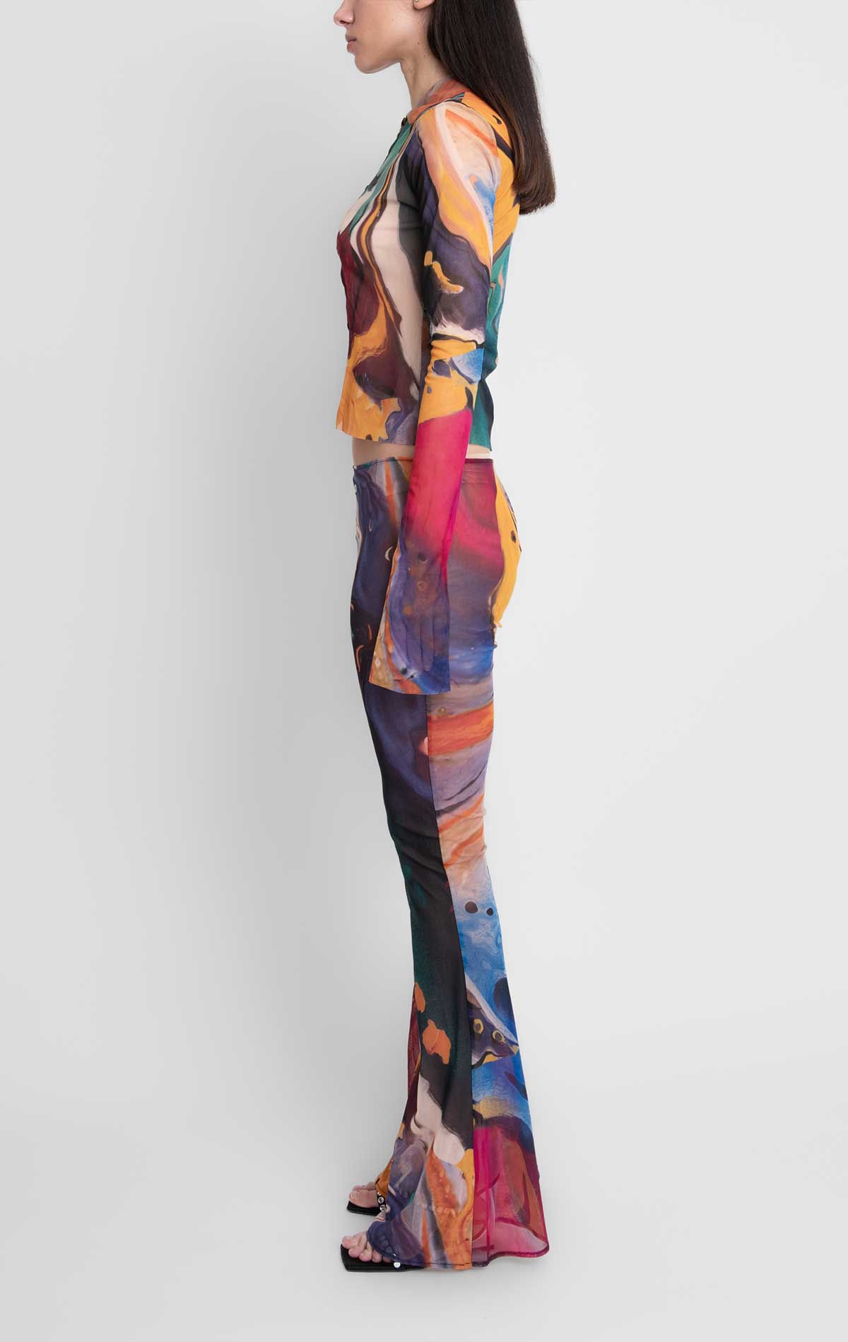 Sole Set Watercolor print Mesh - Silvia Astore