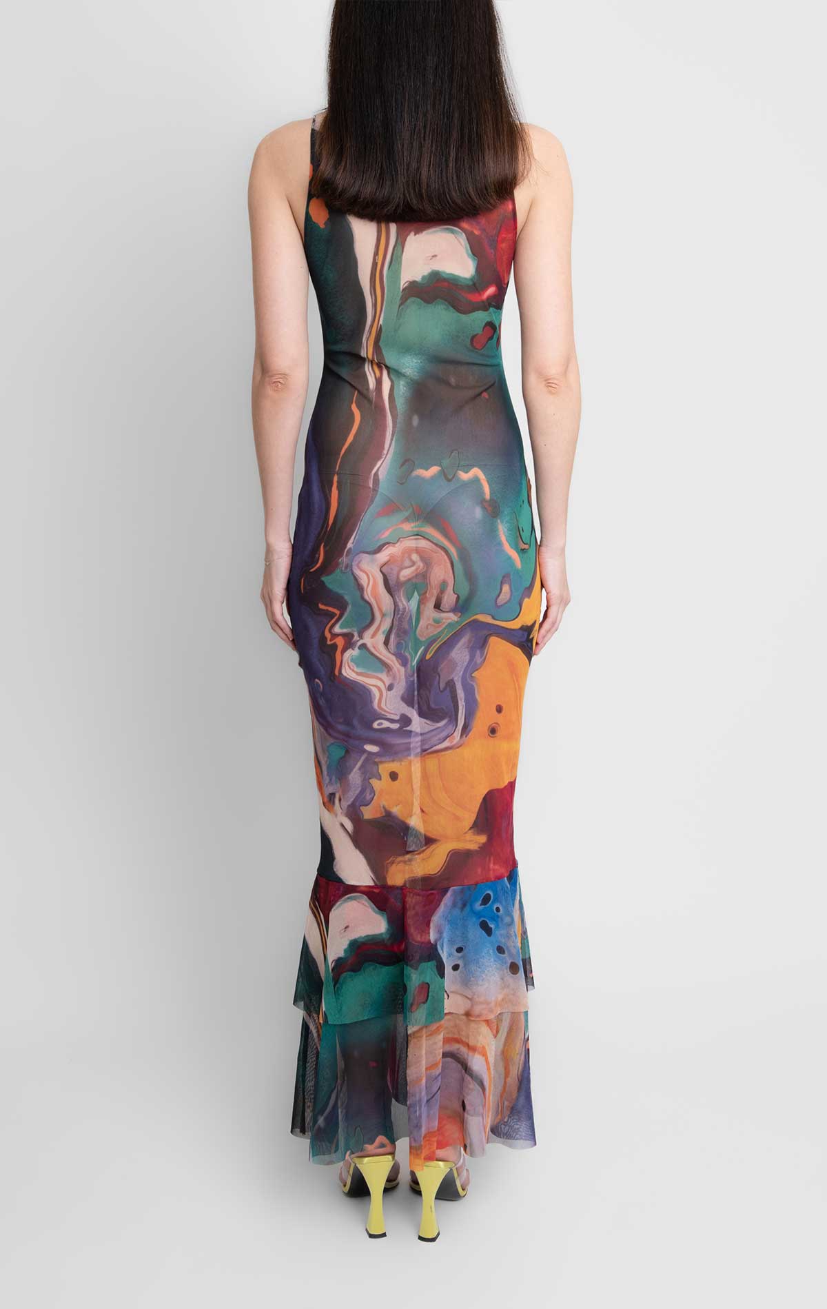 Tish Dress Print Mesh - Silvia Astore