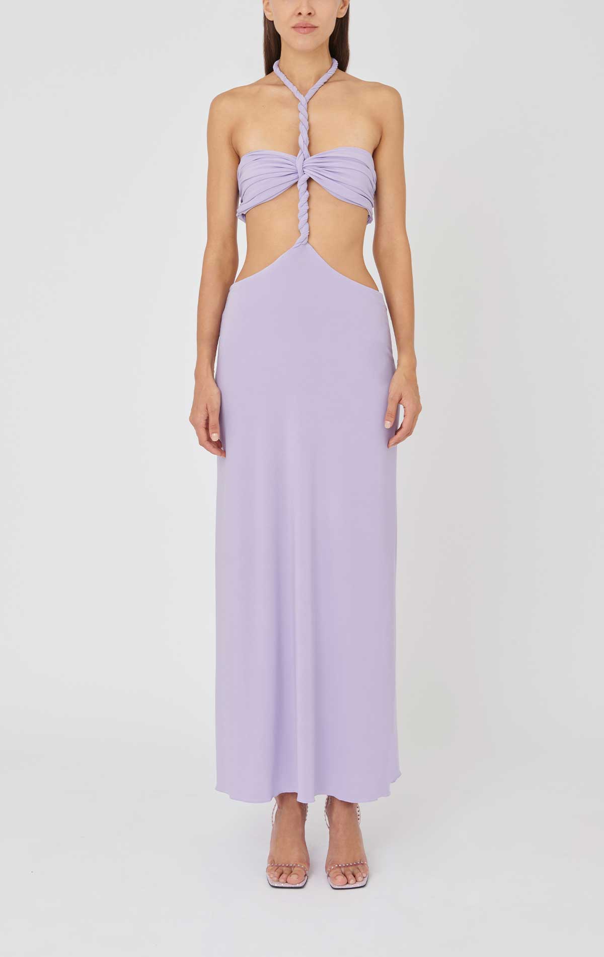 Iris Dress Lilla Lycra - Silvia Astore