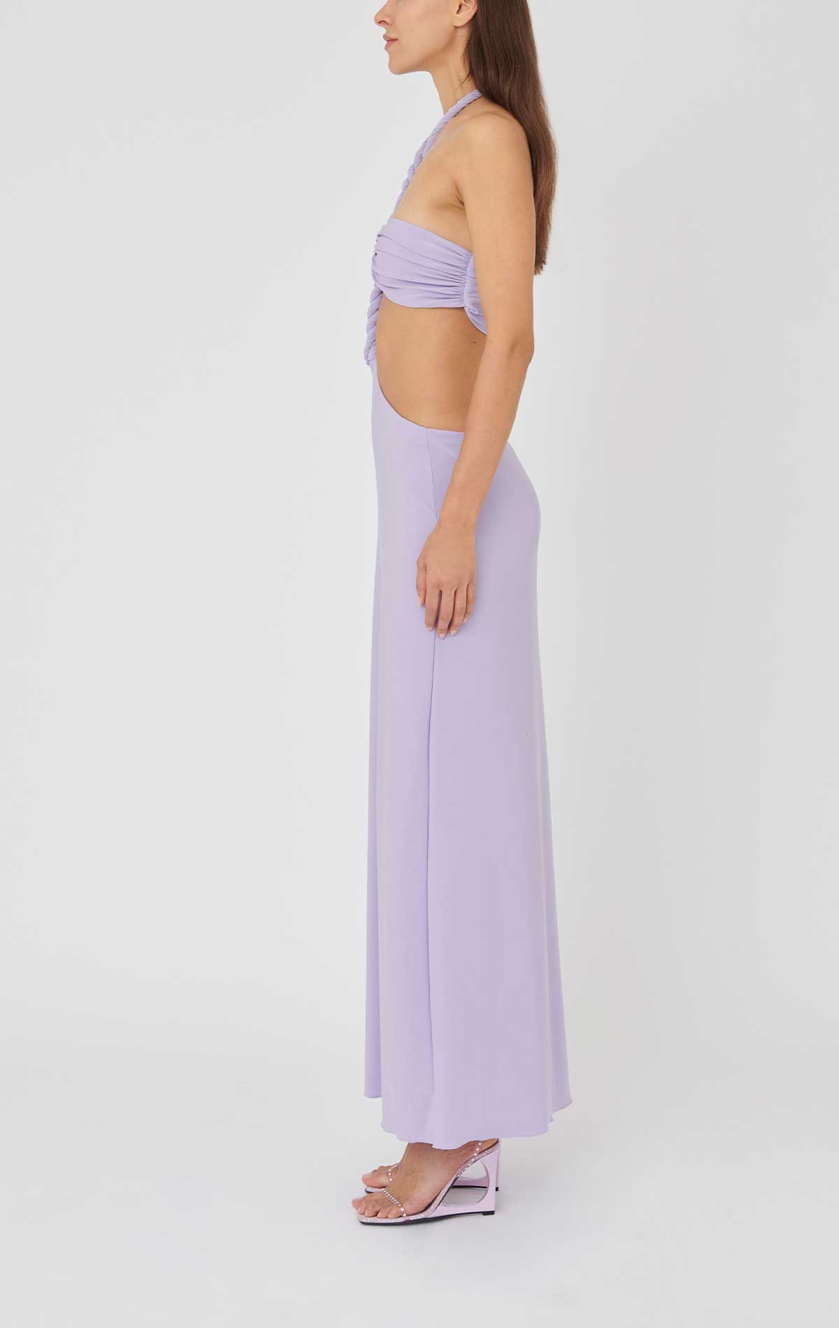 Iris Dress Lilla Lycra - Silvia Astore
