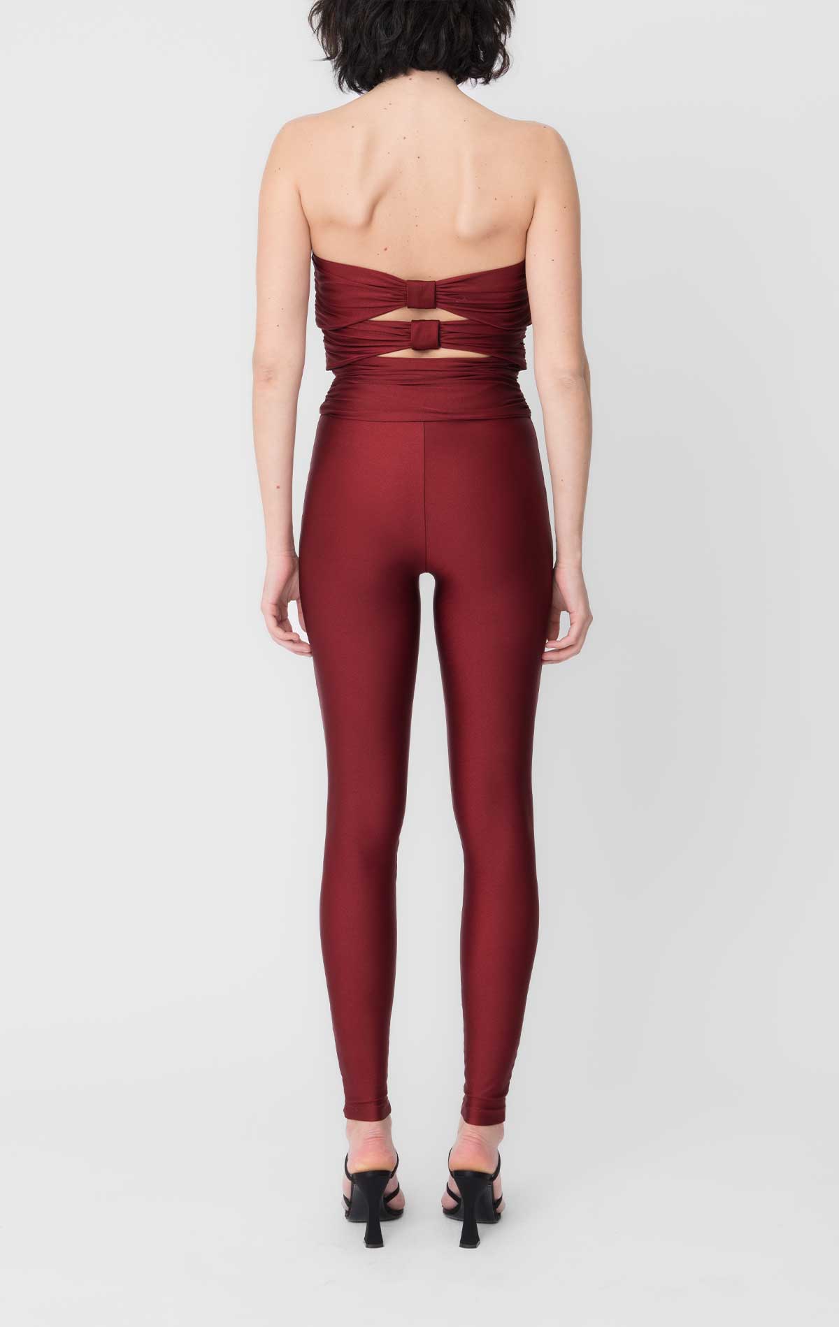 Goa Jumpsuit Plum Lycra - Silvia Astore