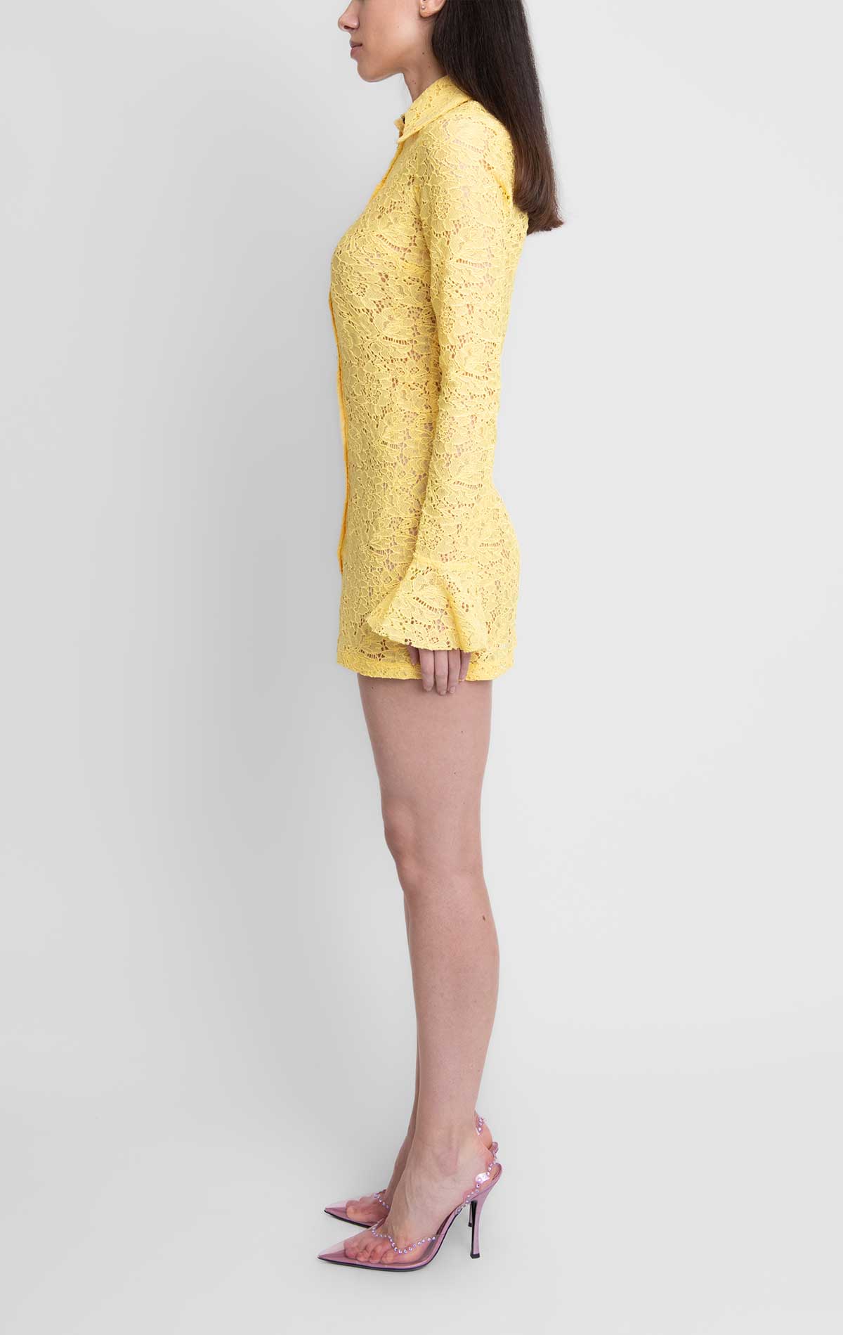 Irene Dress Yellow Lace - Silvia Astore