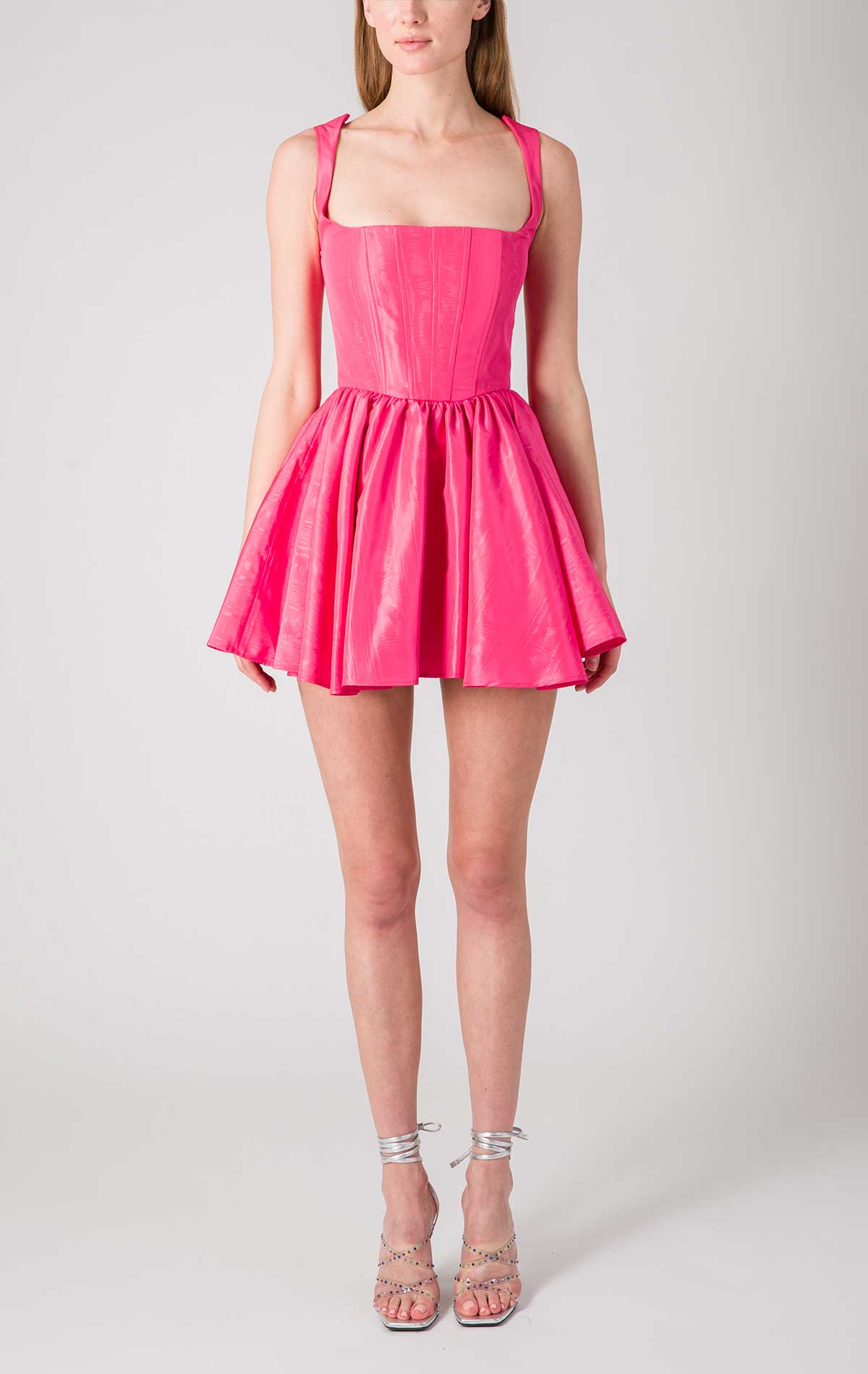 Kandy Dress Bubble Pink Moire - Silvia Astore